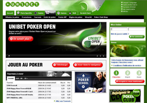 apercu unibet poker